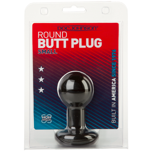 Buttplug Runder Analplug - klein - schwarz