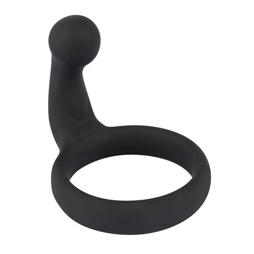 Black Velvet Silikon Penisring mit Stimulator