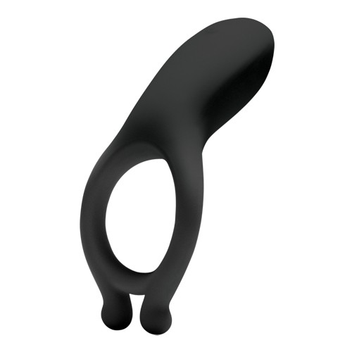 Vibrierender OptiMALE Silikon Penisring - schwarz