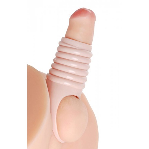 Penisvergrößerung Gerippte manschette - Cock Extension
