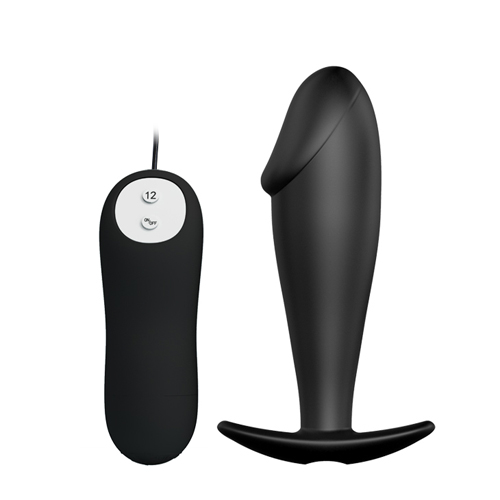 Vibrierender Silikon Analplug mit Fernbedienung