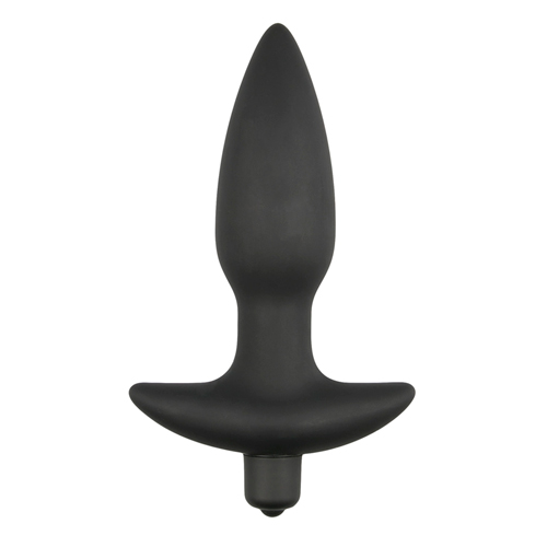 Schwarzer Premium Analplug aus Silikon