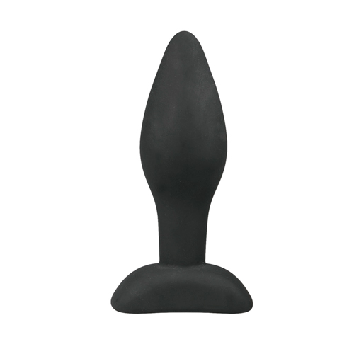 kleiner Silikon Analplug schwarz 9 cm