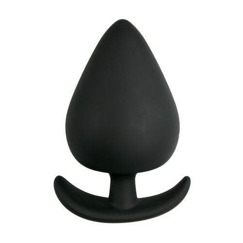 Schwarzer Anker Silikon Analplug - Medium