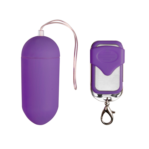 Vibro-ei mit Fernbedienung - Violett 60 mm x 35 mm