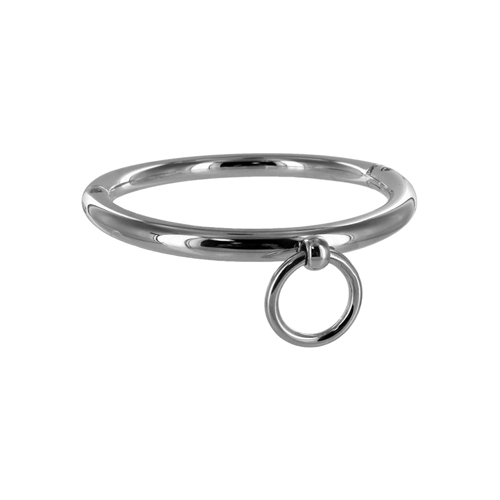 BDSM - Stahl Halsband - Bondage Halsband aus Stahl mit Ring