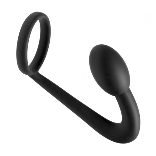 Prostatic play Explorer Silikon Penisring mit Analplug