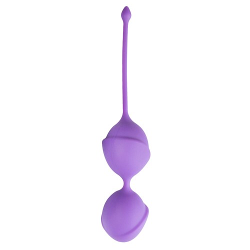Violette Doppel-Vaginalkugeln 19,5 cm x 3,8 cm