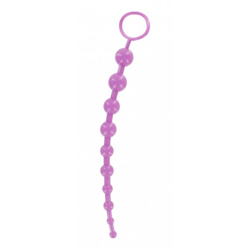 Lange Analkugelkette - Violett 31 cm x 3 cm