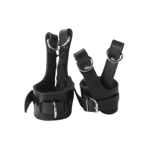 BDSM - Bondage - Lederfesseln - Strict Leather Hängefesseln mit Fleecefutter